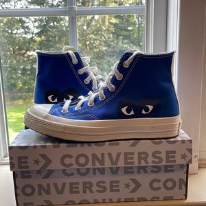x CDG Play Chuck Taylor High - Blue Converse